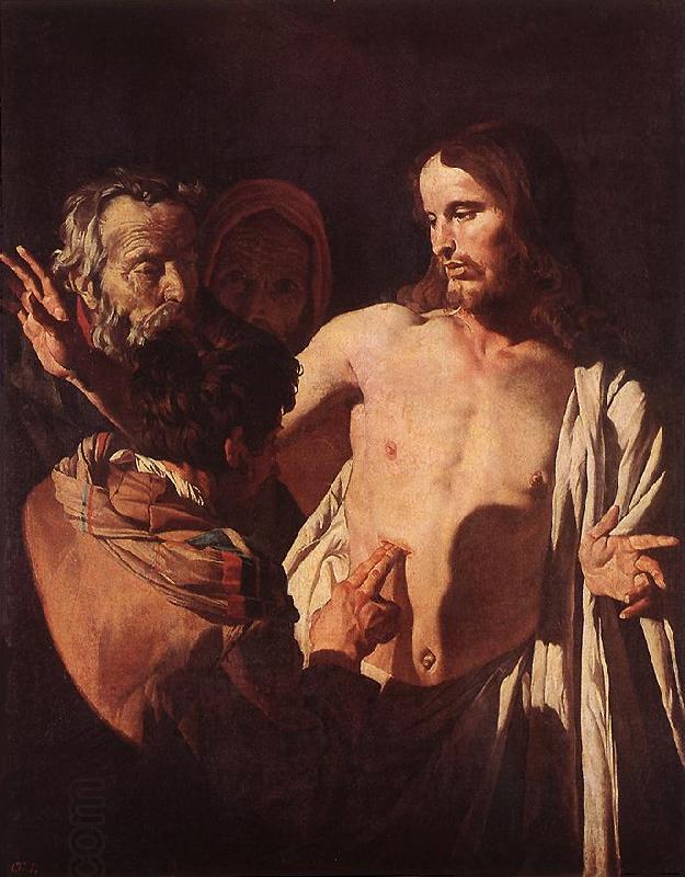 HONTHORST, Gerrit van The Incredulity of St Thomas sdg China oil painting art